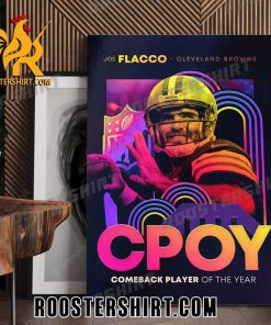 Joe Flacco Comeback Player Of The Year 2023-2024 Poster Canvas