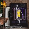 New Design LeBron James 11000 Rebounds Poster Canvas