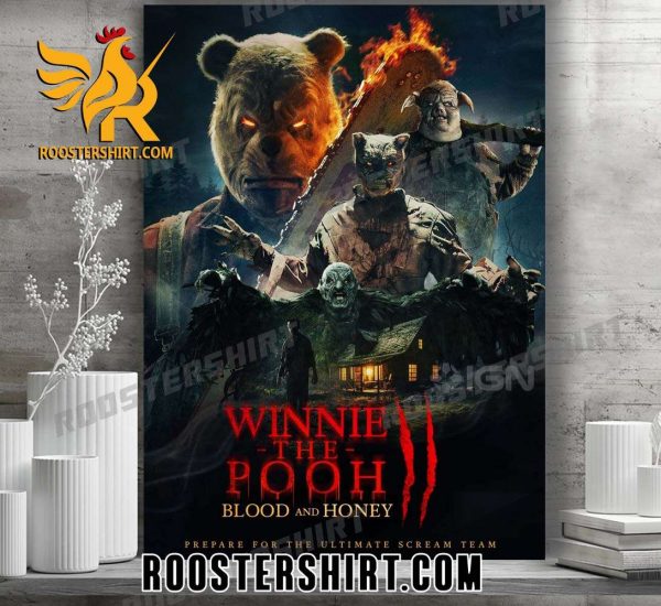 New Design Winnie-The-Pooh Blood And Honey Official Poster Canvas