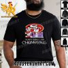 Premium Mickey Mouse x San Francisco 49ers Super Bowl LVIII 2023-2024 Champions NFL Playoffs Merchandise Classic T-Shirt