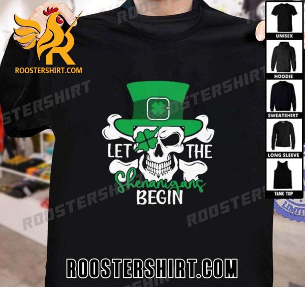 Premium Skull Let The Shenanigans Begin – St Patrick’s Day Unisex T-Shirt
