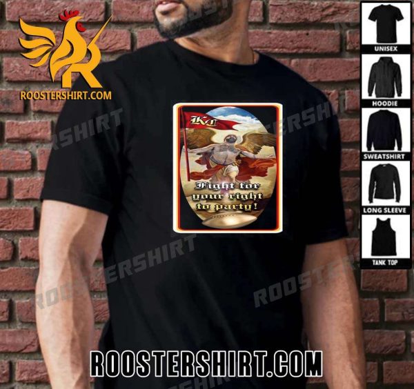 Premium Travis Kelce Fight for Your Right To Party Kitschup Creations Unisex T-Shirt