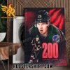 Quality Congrats On 200 Career Games Barrett Hayton Arizona Coyotes Poster Canvas
