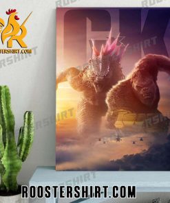 Quality Get Ready For An Epic Monster Mash With This New Poster For Godzilla x Kong The New Empire Poster Canvas