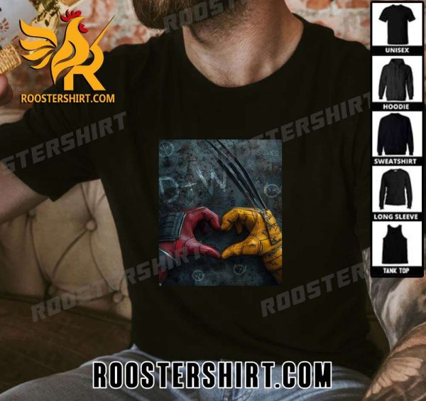 Quality New Official Poster Happy Valentines Day For Deadpool And Wolverine T-Shirt