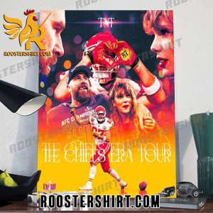 Quality Taylor Swift And Travis Kelce The Chiefs Era Tour Super Bowl Poster Canvas