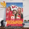 Quality Taylor Swift Like A Kansas City Chiefs Member, A Super Bowl LVIII Champions NFL Poster Canvas