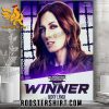 Quality WWE Elimination Chamber Perth Winner Becky Lynch The Man Is Going To Wrestle Mania 40 Poster Canvas
