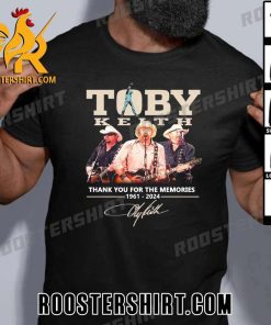 RIP Legend Toby Keith 1961-2024 Thank You For The Memories T-Shirt