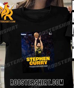Stephen Curry First Player In NBA History To Make 7 Threes In Four Straight Games T-Shirt