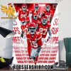 THE KANSAS CITY CHIEFS ARE SUPER BOWL CHAMPS FOR THE THIRD TIME IN FIVE YEARS POSTER CANVAS