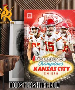 THE KANSAS CITY CHIEFS REPEAT AS SUPER BOWL CHAMPIONS POSTER CANVAS