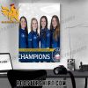 Team USA Peterson are the 2024 Women’s National Champions Poster Canvas