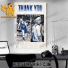 Thank You Seth Curry Dallas Mavericks Poster Canvas