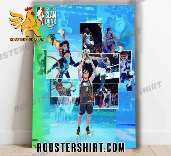 The ATT Slam Dunk contest featured highflying jams and back-to-back champion Mac McClung Poster Canvas