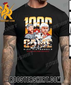 William Karlsson Wearing Alex Pietrangelo 1000 Career Games Signature T-Shirt