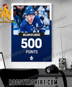 William Nylander 500 Points NHL Poster Canvas