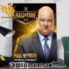 2024 Paul Heyman Hall Of Fame WWE Poster Canvas