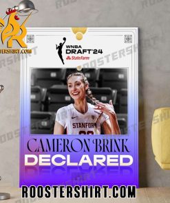 Cameron Brink Declared WNBA Draft 2024 Poster Canvas