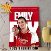 Congrats Emily Fox Best Player Of Arsenal Women On Our Gold Cup Champion 2024 Poster Canvas