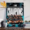 Congratulations Michigan State Gymnastics Champs 2024 Big Ten Gymnastics Regular Season Champions Poster Canvas