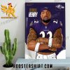 Derrick Henry The New King In Baltimore Ravens Poster Canvas