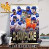 Florida Gators Club Hockey Champs 2024 College Hockey South Division 2 Championship Poster Canvas