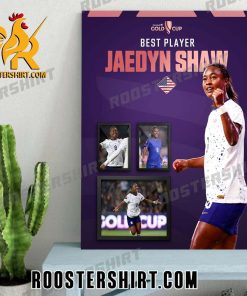 Jaedyn Shaw Best Player United States women’s national soccer team At CONCACAF W Gold Cup Poster Canvas