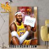 LEBRON JAMES REACHES 40K CAREER POINTS ART STYLE POSTER CANVAS