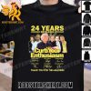 Premium Curb Your Enthusiasm 24 Years 2000-2024 Thank You For The Memories Signature Unisex Shirt