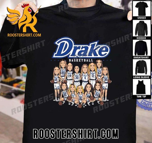 Premium Drake Women’s Basketball 2024 Team Caricature Unisex Shirt