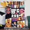 Quality All-star Of UFC 299 Miami X GTA Vice City Poster Canvas