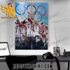 Quality Basketball Team USA Lineup For The Olympics Paris 2024 Poster Canvas