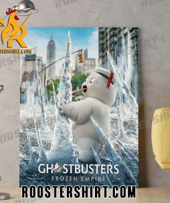 Quality Big Freeze In Ghostbusters Frozen Empire Movie Poster Canvas