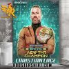 Quality Christian Cage And Still AEW TNT Champion Poster Canvas