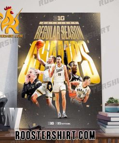 Quality Congratulations Purdue Boilermakers Is Big 10 Men’s Basketball Outright Regular Season Champs Poster Canvas