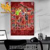 Quality Official Poster Celebrating 120 Years Of Benfica FC Poster Canvas