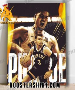 Quality Purdue Boilermakers Get The Back-To-Back Outright Big Ten Men’s Basketball Regular Season Champs Poster Canvas