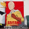 Quality Saitama One Punch Man Season 3 Official Poster Canvas
