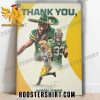 Quality Thank You Aaron Jones 33 Has Contributed Green Bay Packers Poster Canvas