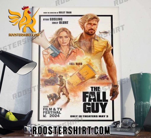 Quality The Fall Guy Releasing In Theaters On May 3 Poster Canvas
