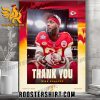 Thank You For Everything Mike Edwards Chiefs Signature Poster Canvas