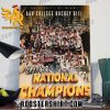 Uni Miami Hockey Champs 2024 University Of Miami Aau College Hockey DIII National Champions Poster Canvas