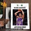 Welcome To Milwaukee Bucks Jaylin Galloway Poster Canvas